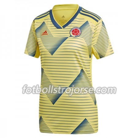 Colombia Matchtröjor Dam Hemma Fotbollströja Copa América 2019 Kortärmad Colombia Matchtröjor Dam Hemma Fotbollströja Copa América 2019 Kortärmad